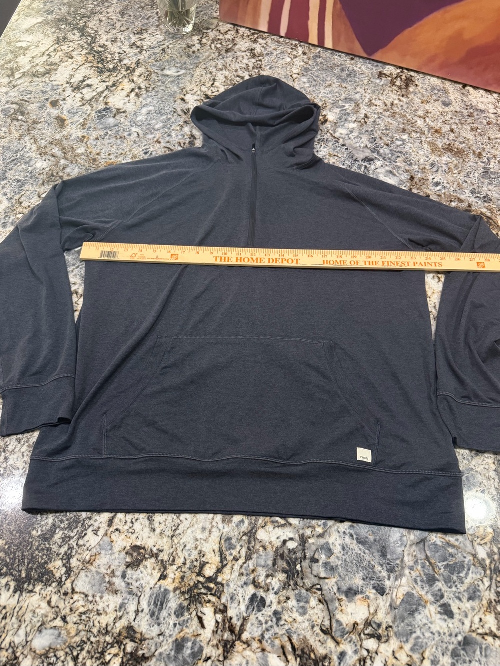 Vuori - Gray Hooded Pullover Sweatshirt sz XXL